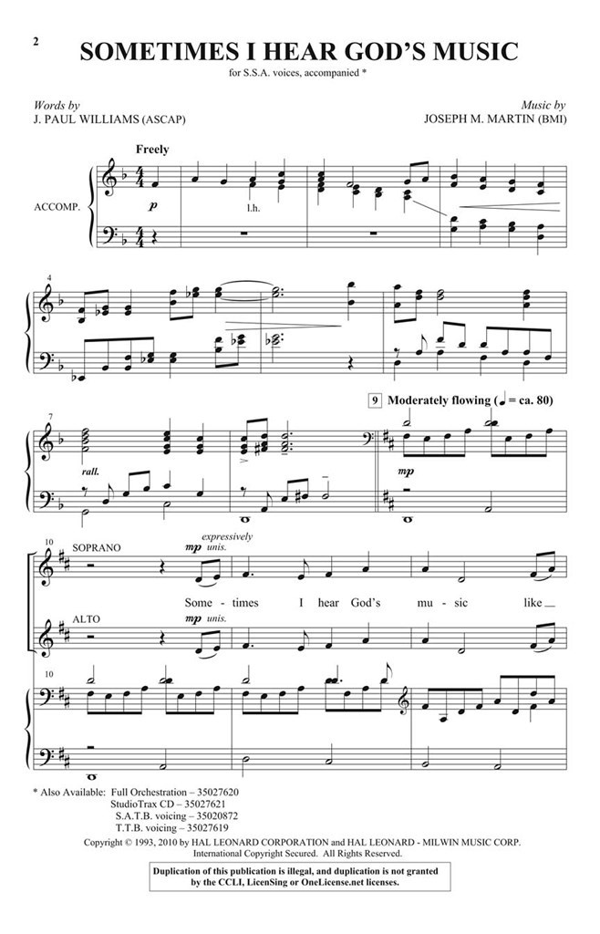 Sometimes I Hear God's Music